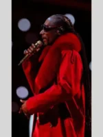 Snoop Dogg Halftime Show Red Fur Coat