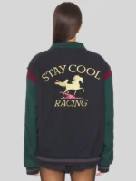 Stay Cool Racing Black and Green Jacket