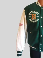 Stranger Things X H&M Hawkins Tigers Green Jacket