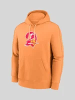 Tampa Bay Buccaneers Throwback Logo Club Orange Hoodie