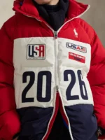 Team USA Polo Ralph Lauren Color-Blocked Puffer Jacket