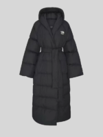 The North Face x Skims Nuptse Wrap Hooded Parka Coat Black