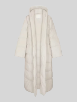 The North Face x Skims Nuptse Wrap White Parka Coat