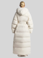 The North Face x Skims Nuptse Wrap White Puffer Coat