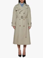 WARDROBE.NYC double-breasted belted trench coat Women