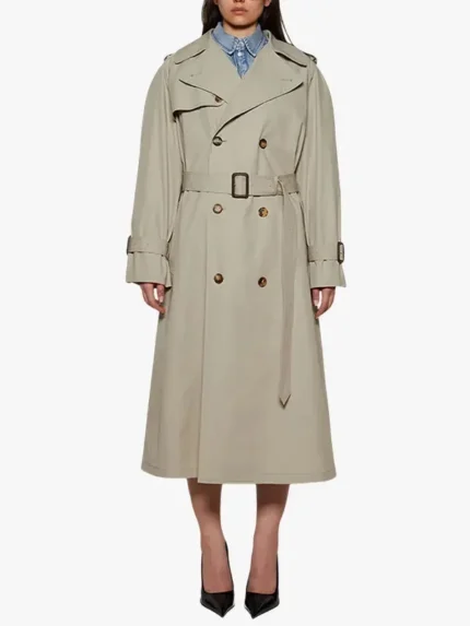 WARDROBE.NYC double-breasted belted trench coat Women
