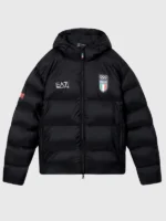 Winter Olympics 2026 Team Italy EA7 Emporio Armani Puffer Jacket Black
