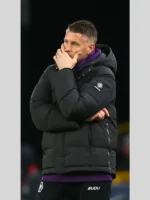Wolverhampton Wanderers Rob Edwards Black Hooded Puffer Jacket