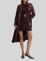 Women Gabbi Vegan Leather Trench Coat