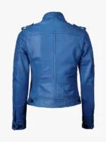 Women Waxed Leather Jacket