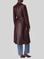 Women's Gabbi Vegan Leather Trench Coat