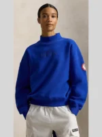 Women’s Polo Ralph Lauren Team USA Blue Mockneck Sweatshirt