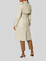Womens Sheepskin Leather Trench Coat