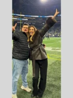 2026 NFC Championship Erin Andrews Brown Coat
