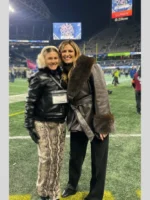 2026 NFC Championship Game Erin Andrews Brown Coat
