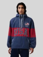2026 Winter Olympics Milano Cortina Team USA Navy Oversized Anorak Jacket