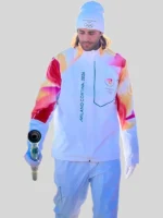 2026 Winter Olympics Milano Cortina Unisex Torchbearer Full-Zip Hooded Jacket