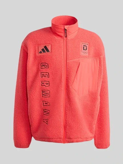 Adidas 2026 Winter Olympics Team Germany Jacket Red