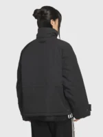 Adidas 3 Stripes Padded Jacket Black