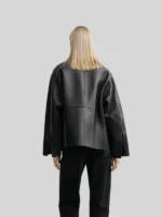 Army Black Leather Toteme Jacket