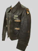 Bastogne Heritage Airborne Parachute Engrs. Leather Jacket
