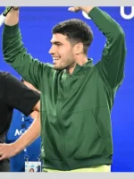 Carlos Alcaraz 2026 Australian Open Previews Jacket Green
