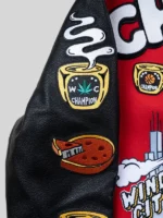 Chicago Windy City Red & Black Varsity Jacket