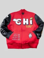Chicago Windy City Red Varsity Jacket
