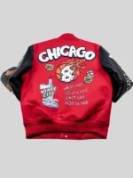 Chicago Windy City Varsity Jacket Leather sleeves