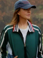 Christa Miller TV Series Shrinking Season 3 Liz Panelled Denim Track Jacket