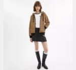 Coach All Over Signature Zip Up Hoodie