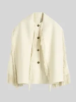 Fringe Scarf Toteme Cream Jacket