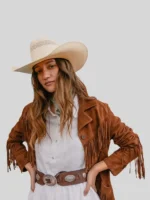Fringed Suede Brown Jacket