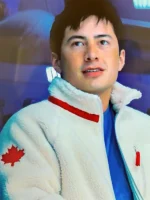 Heated Rivalry Team Canada White Jacket