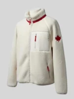 Heated Rivalry Team Canada White Sherpa Jacket