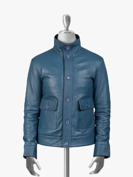 Jericho Mens Blue Bombe Jacket