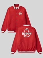 Kenneth Walker Arby’s Red Varsity Bomber Jacket