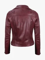 Kimberley Leather Burgundy Jacket