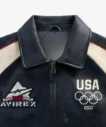 Men’s Kith & AVIREX for Team USA Leather Bomber-Jacket