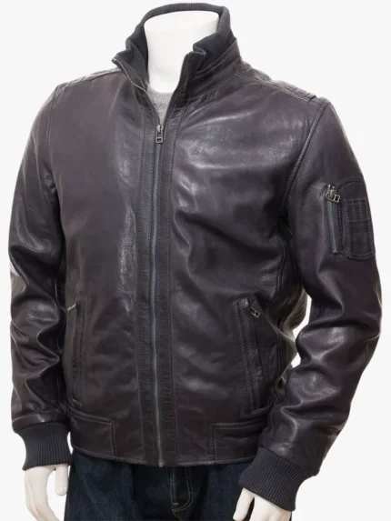 MORCHARD Mens Blue Bomber Jacket