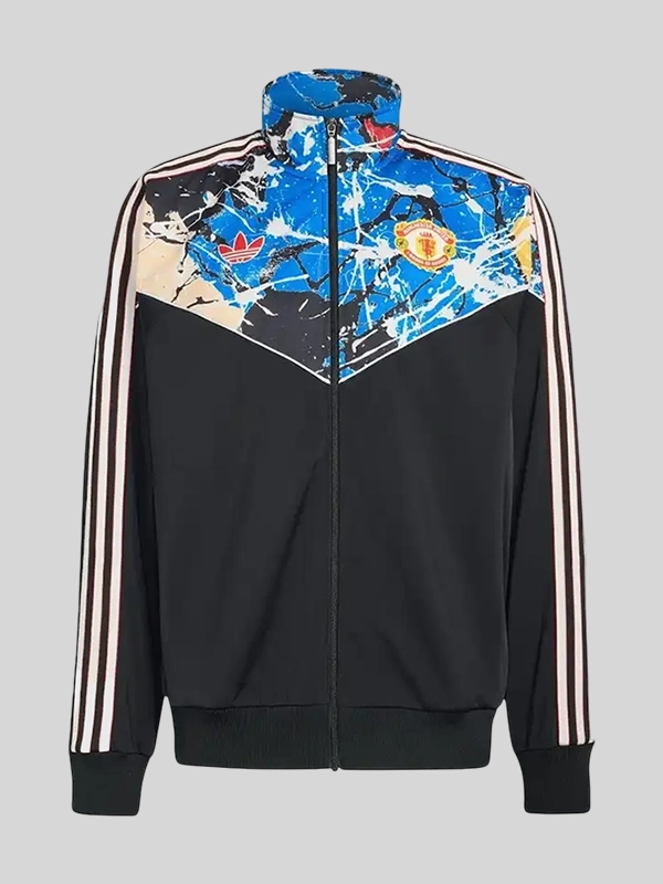 Manchester United x adidas Stone Roses Track Jacket Black Manchester United x adidas Stone Roses Track Jacket Black