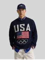 Men Polo Ralph Lauren Team USA Wool-Blend Rollneck Sweater