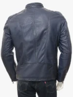 Men LUSTLEIGH Blue Biker Jacket