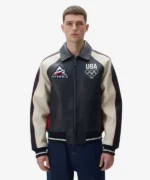 Men’s Kith & AVIREX for Team USA Jacket Leather Bomber