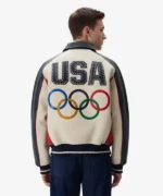 Men’s Kith & AVIREX for Team USA Leather Jacket Bomber