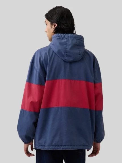 Milano Cortina 2026 Winter Olympics Team USA Navy Oversized Anorak Jacket