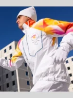 Milano Cortina 2026 Winter Olympics Torchbearers Jacket White