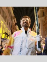 Milano Cortina 2026 Winter Olympics Unisex Torchbearer Full-Zip Hooded Jacket