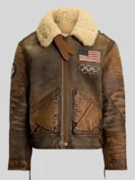 Milano Cortina Winter Olympics Team USA Shearling Jacket