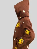 Minecraft Hoodie Brown Bee